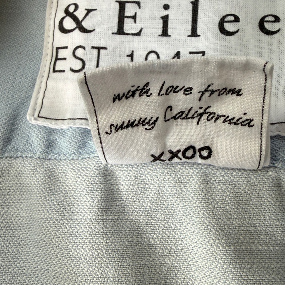 Frank & Eileen Womens Eileen Relax Light Blue Button Up Shirt Size S Coastal - Picture 6 of 13